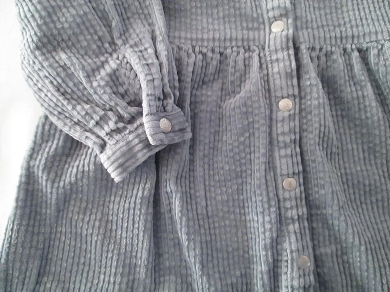 Vestido de veludo côtelé Zara – photo 3